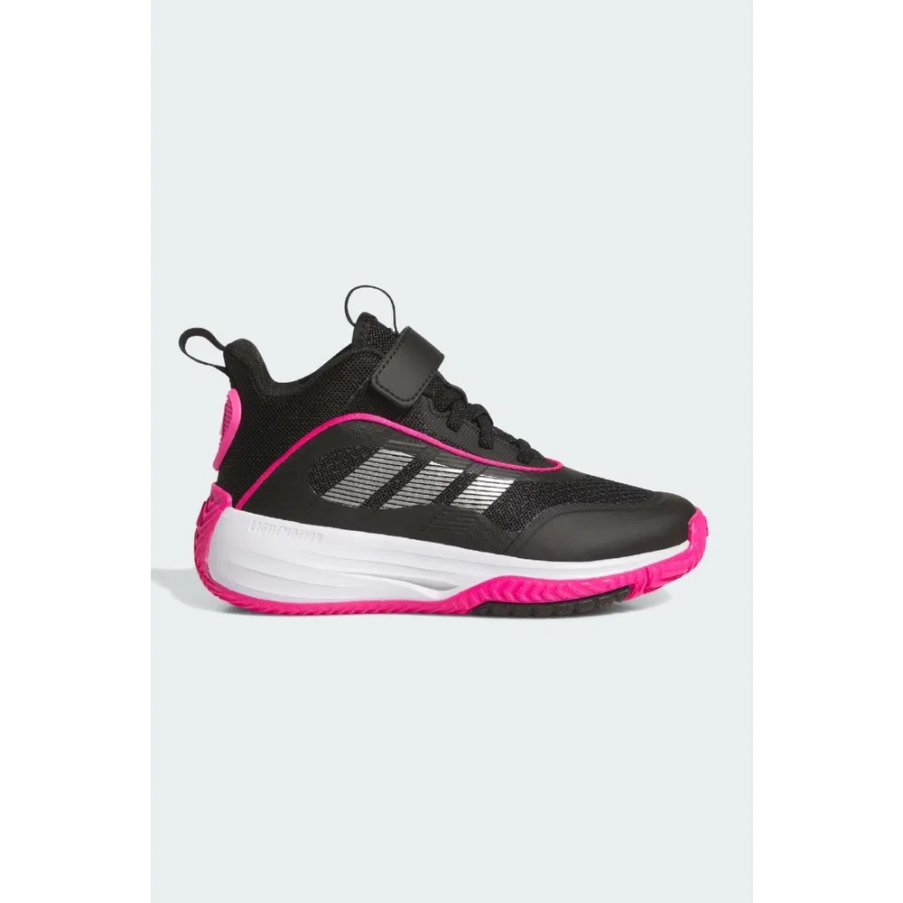 Детские баскетбольные кроссовки с сетчатым верхом Ownthegame 3.0 K, Black Metallic Iron Shock Pink adidas