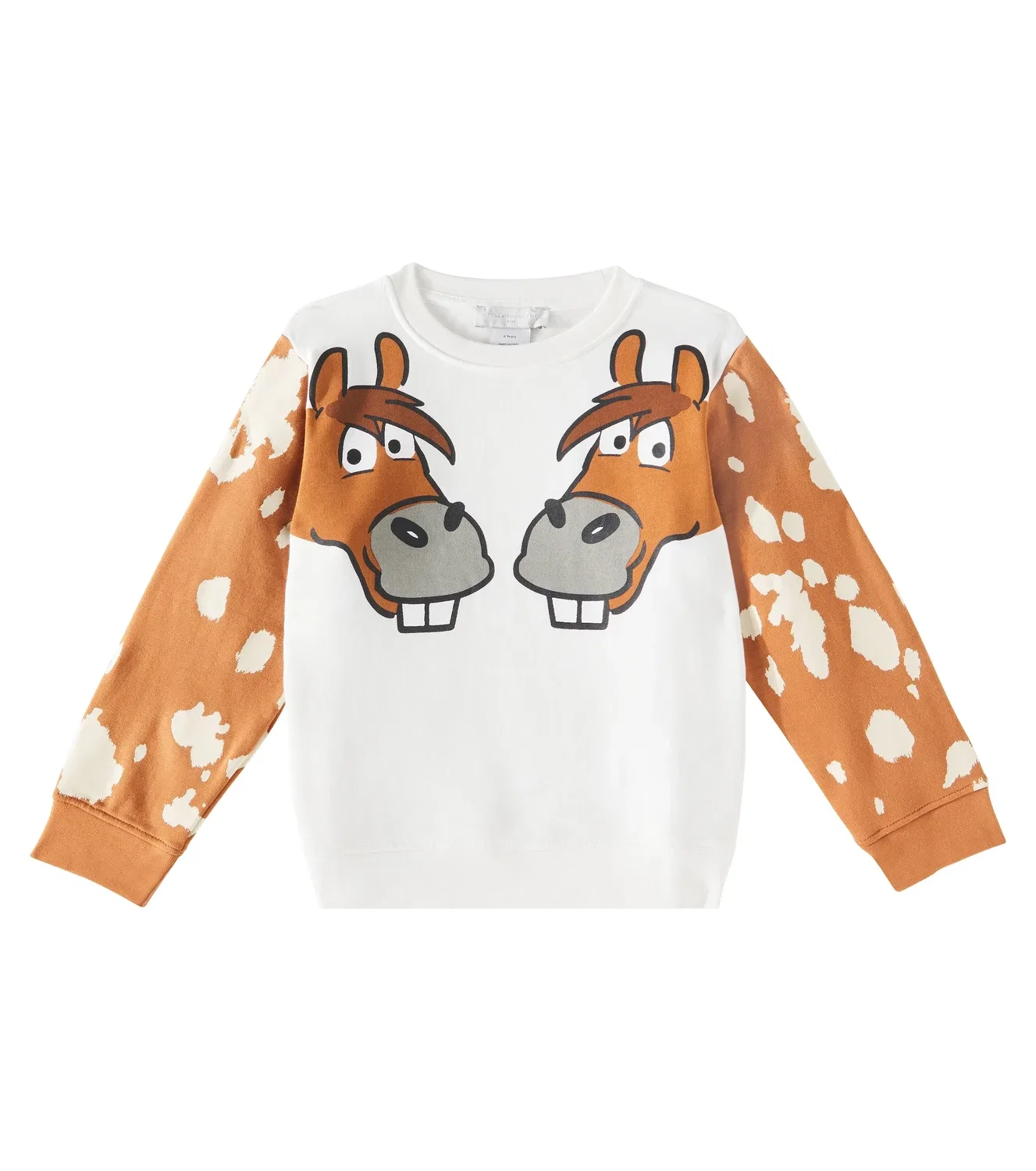 Свитшот хлопковый Stella Mccartney Kids, белый