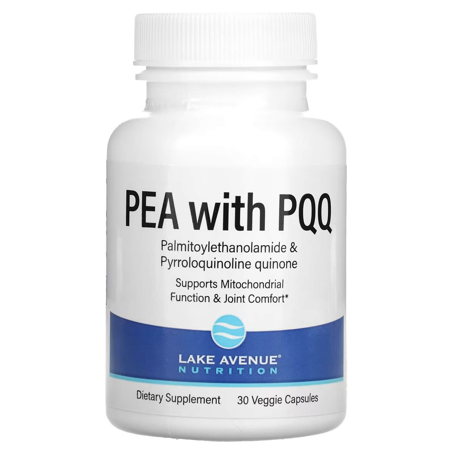 

ПЭА с пирролохинолинхиноном (PQQ) Lake Avenue Nutrition, 30 капсул