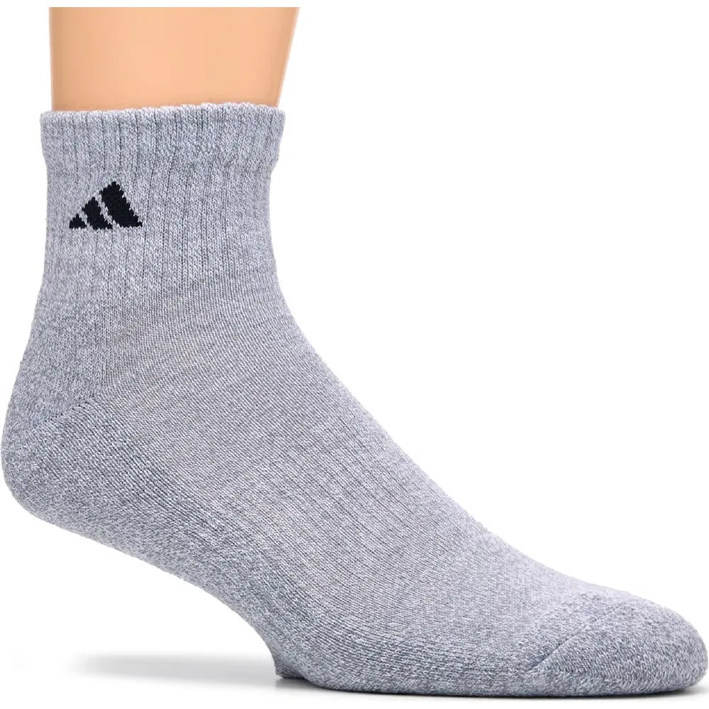 Мужские спортивные носки до щиколотки комплект из 6 пар Adidas, Blue/Grey/Navy Assorted — фото 3