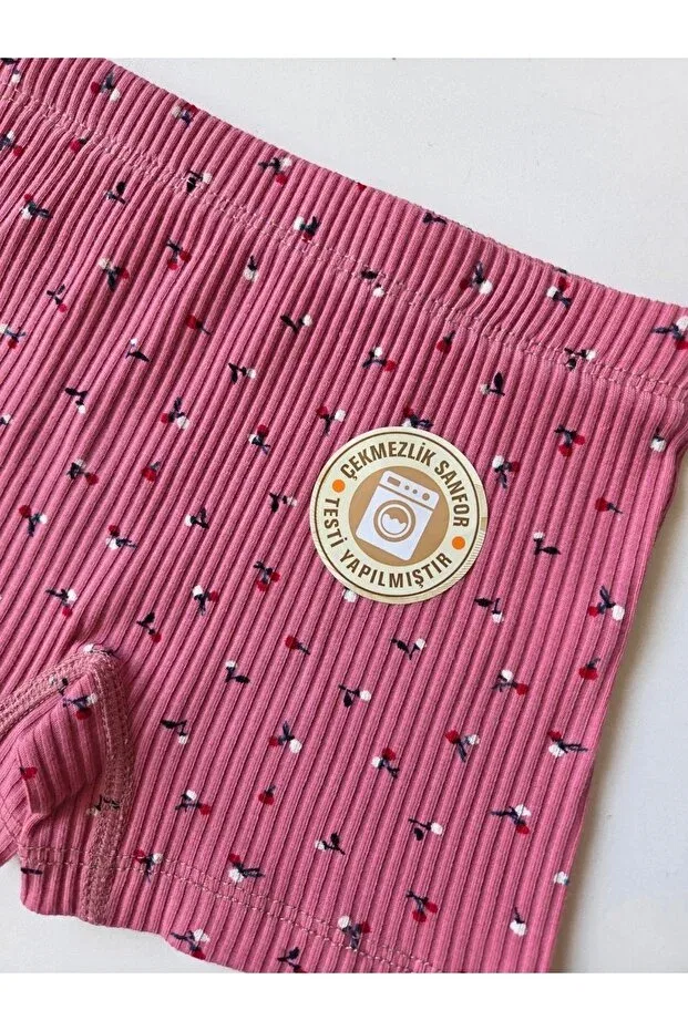 Детский комплект боксеров для девочек с кружевными деталями Panfilia, Yellow-Pink-White — фото 2