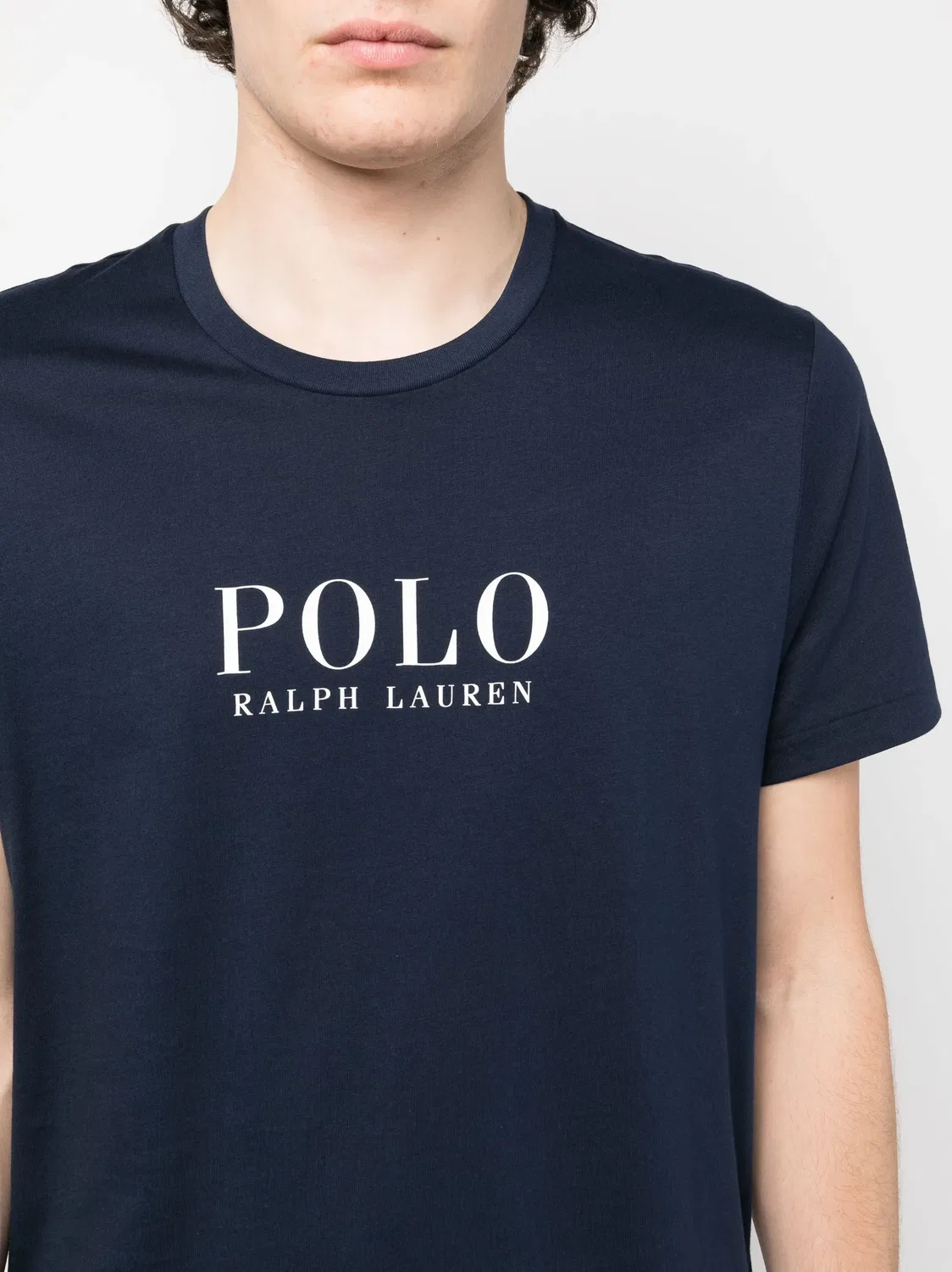 Polo Ralph Lauren Футболка с логотипом, синяя — фото 4