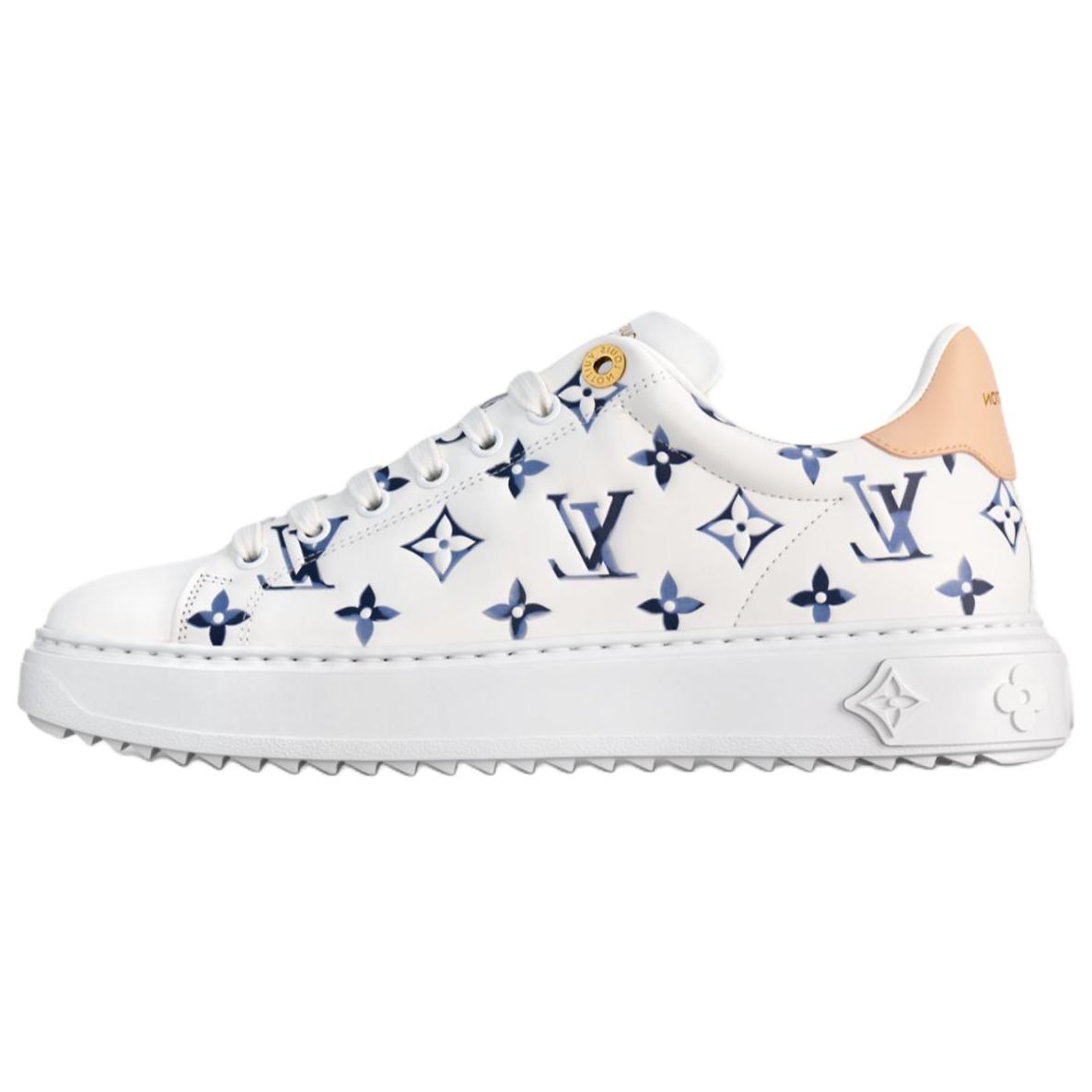 LOUIS VUITTON Тайм Аут лоу топ скейтборд обувь женские белые