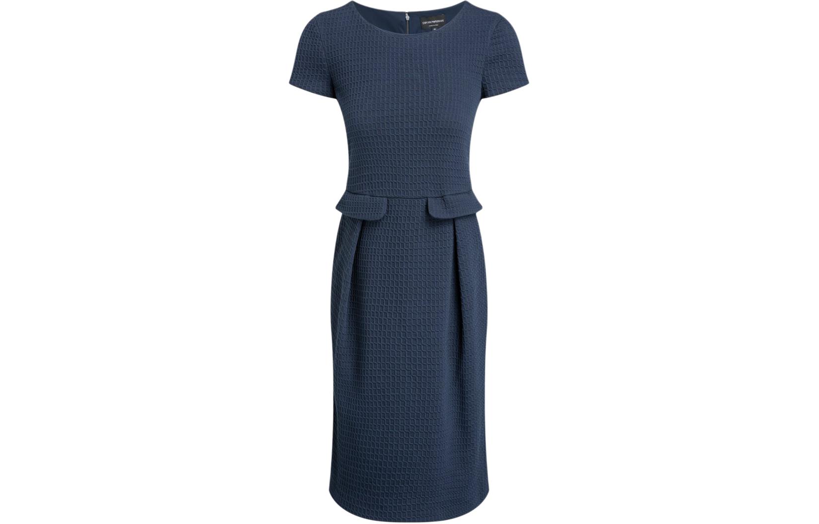 

EMPORIO ARMANI Женское платье с короткими рукавами Navy Blue