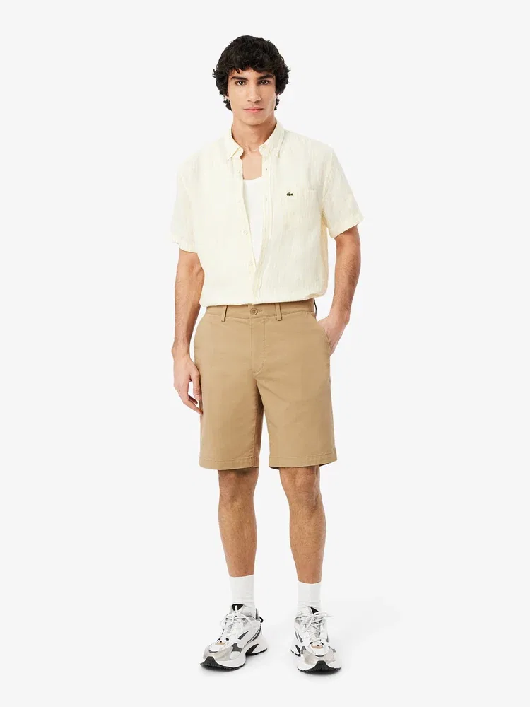 Шорты Bermuda Chino из твила LACOSTE, Beige