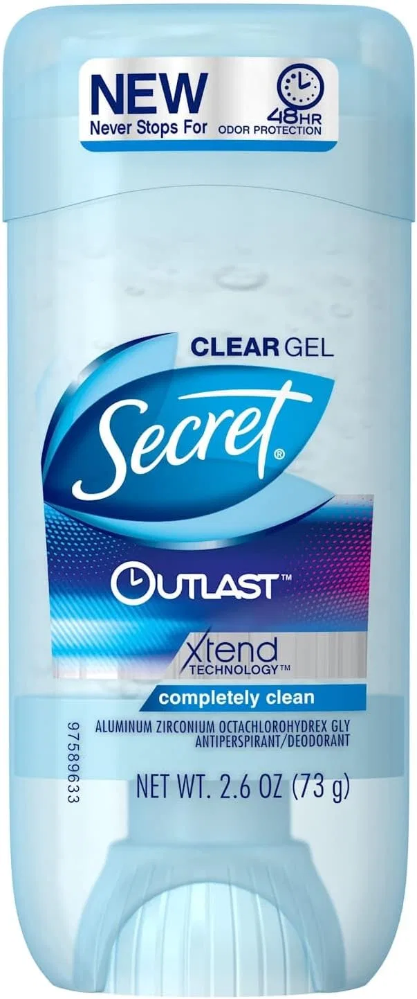 Антиперспирант-дезодорант Clear Gel Secret Outlast, 6 шт, 76 мл