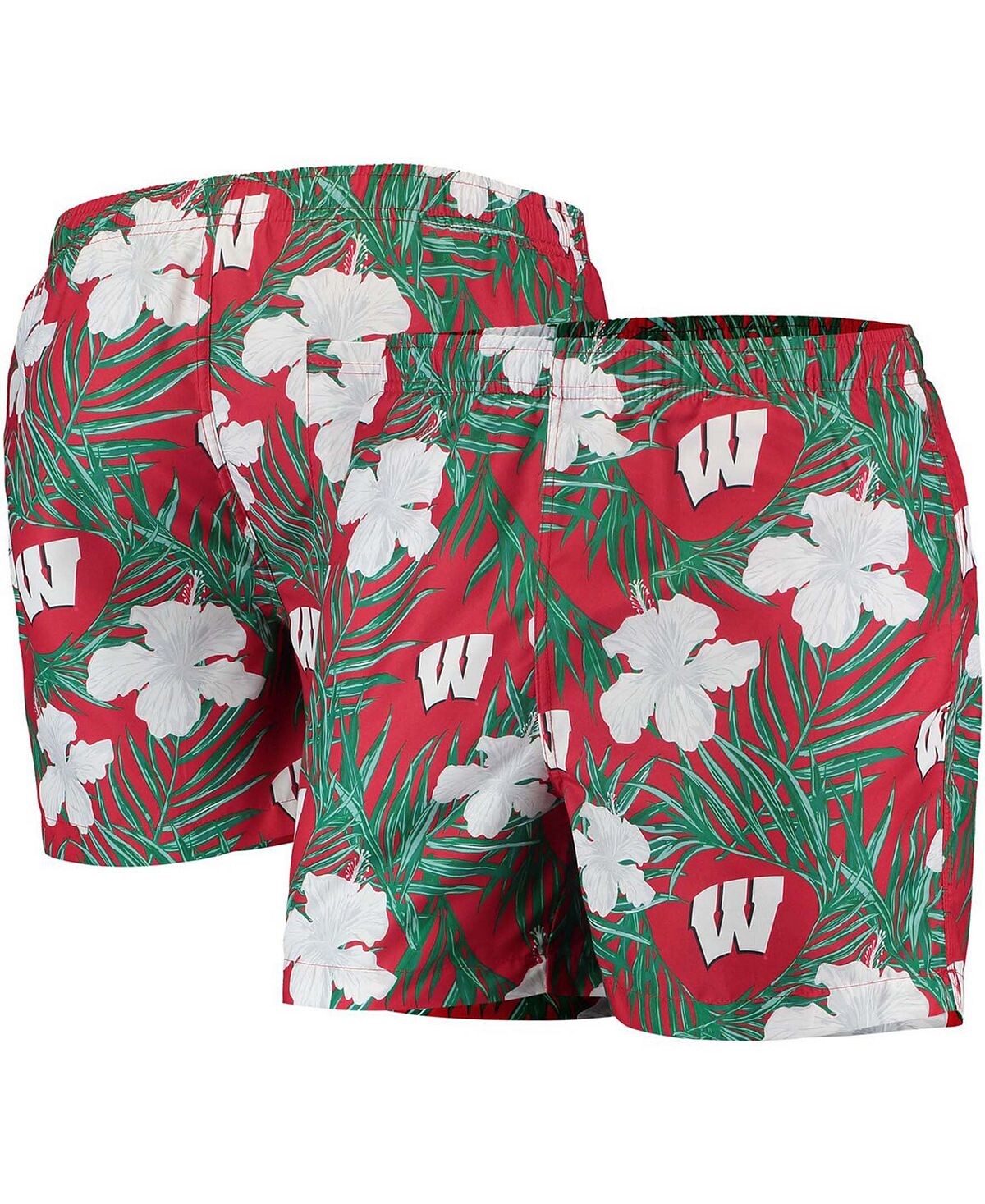 

Мужские красные плавки wisconsin badgers FOCO, красный