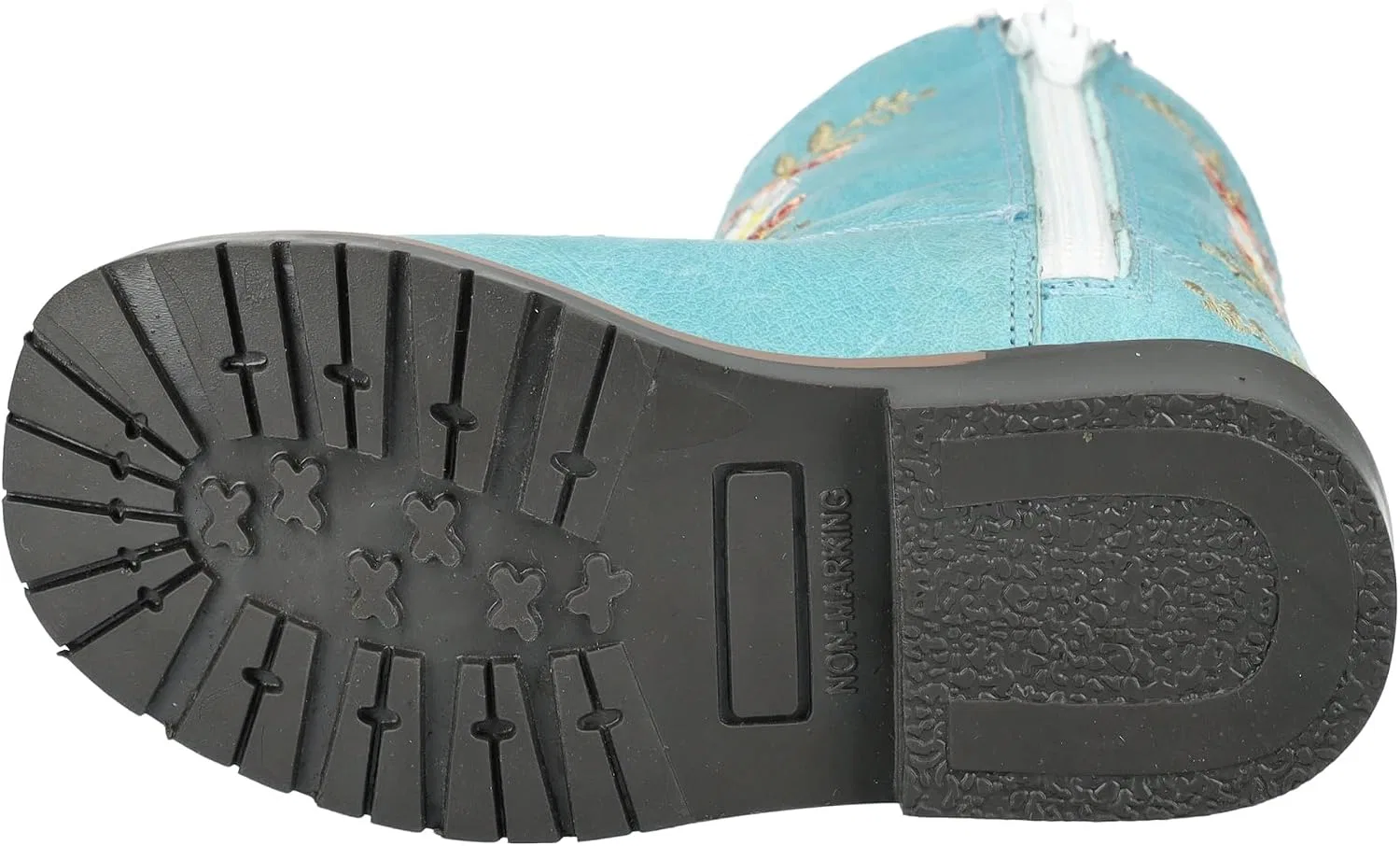 Детские сапоги для девочек с квадратным носком Smoky Mountain Boots, Turquoise — фото 4
