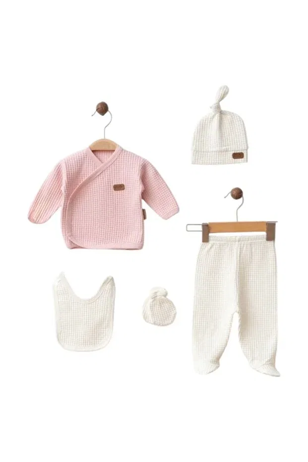 Детский комплект для новорожденных из хлопка Bys Baby Fashion, Pink — фото 2