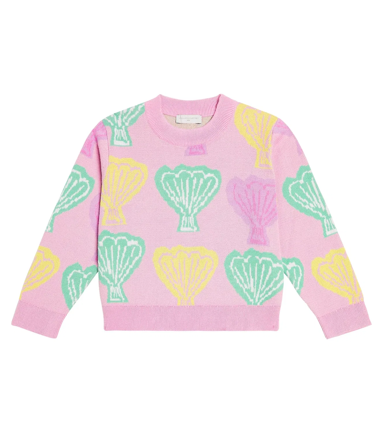 Свитшот хлопковый Stella Mccartney Kids, розовый