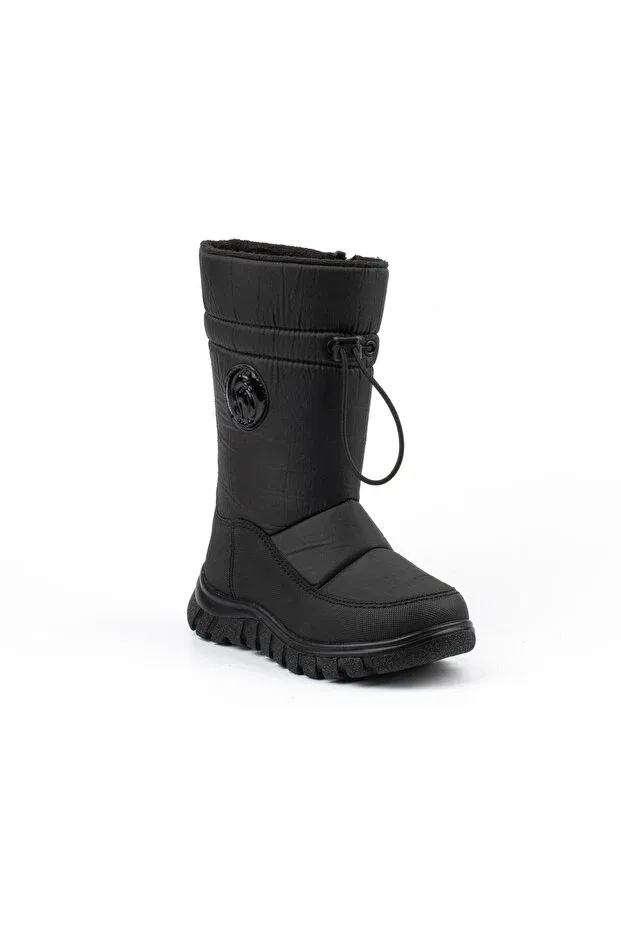 Детские ботинки для девочек на шнуровке Cool, Black