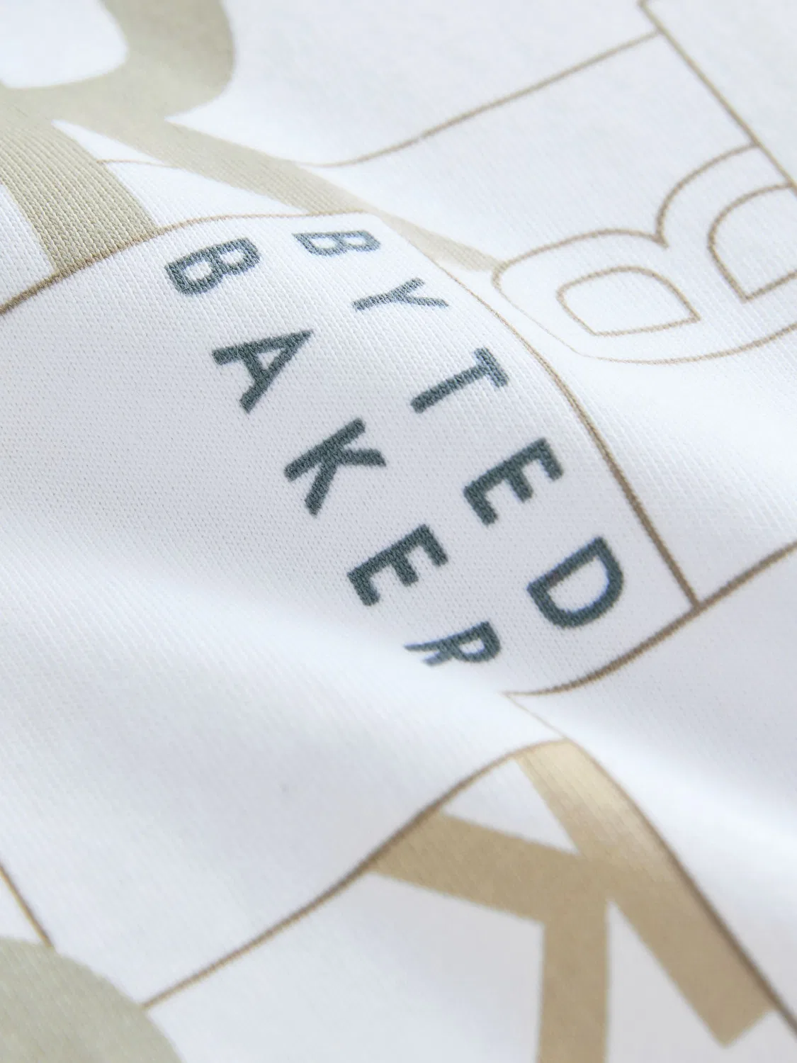Футболка с принтом Baker by Ted Baker Letter Print, белый — фото 3