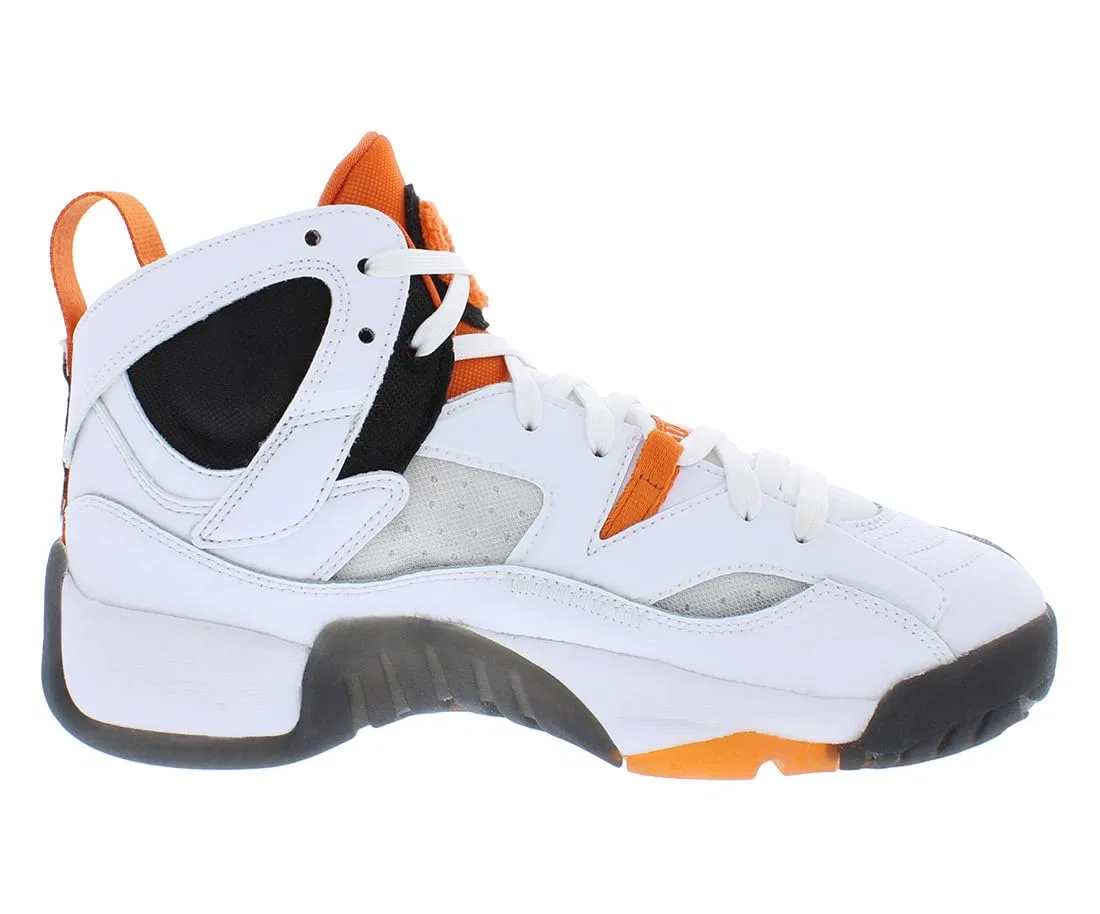 Детские баскетбольные кроссовки для мальчиков Jumpman Two Trey Jordan, White Orange — фото 3