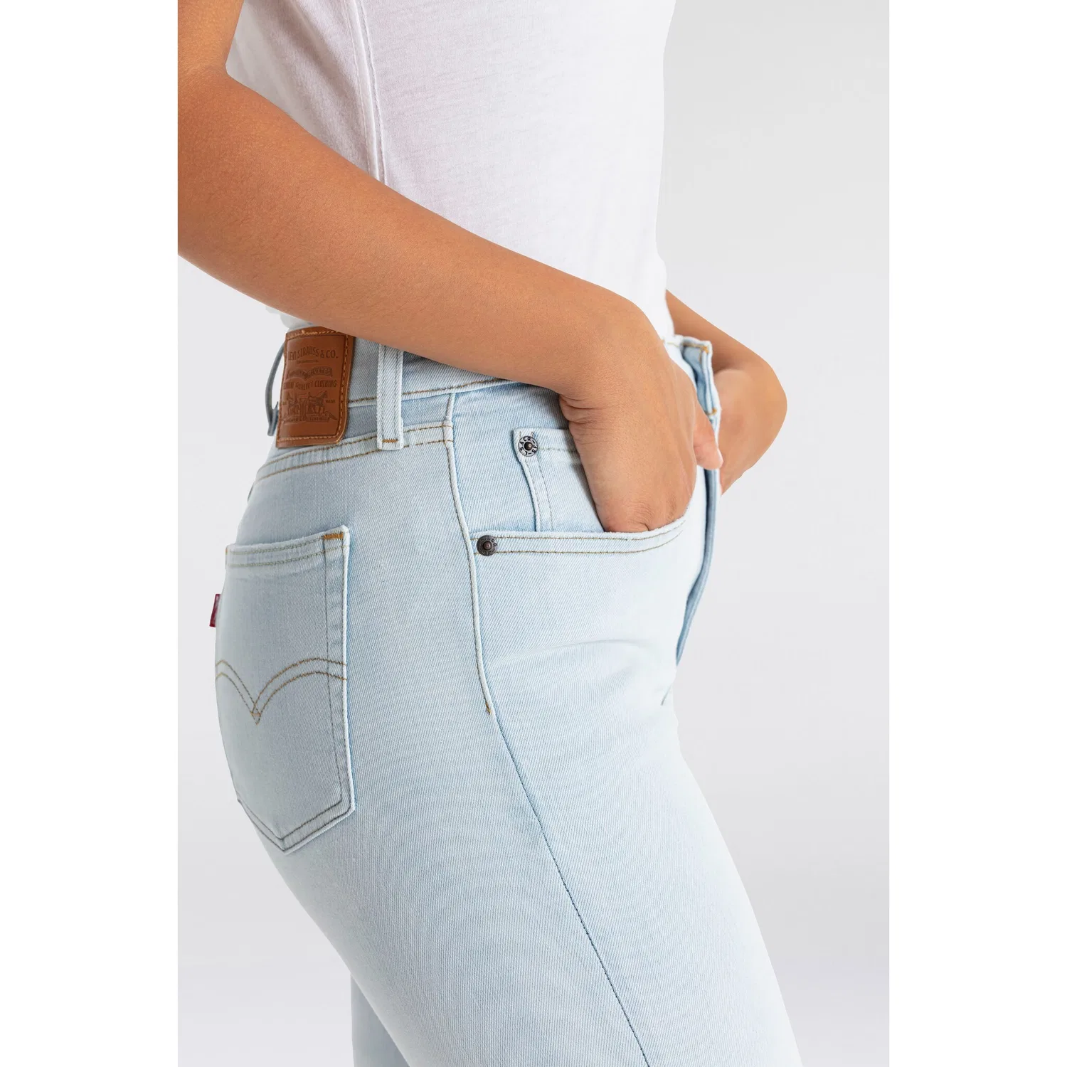 Женские джинсы прямого кроя с высокой талией Levi's, KINDA FRESH — фото 3