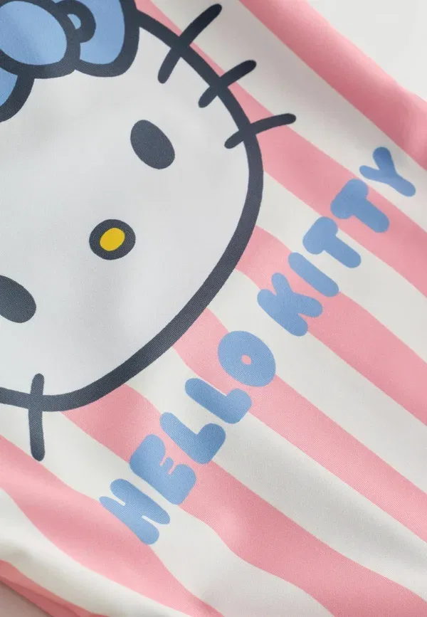 Купальник с принтом Hello Kitty Regular fit - scoop neck swimsuit Next, Hello Kitty Blue Pink, синий/розовый — фото 2