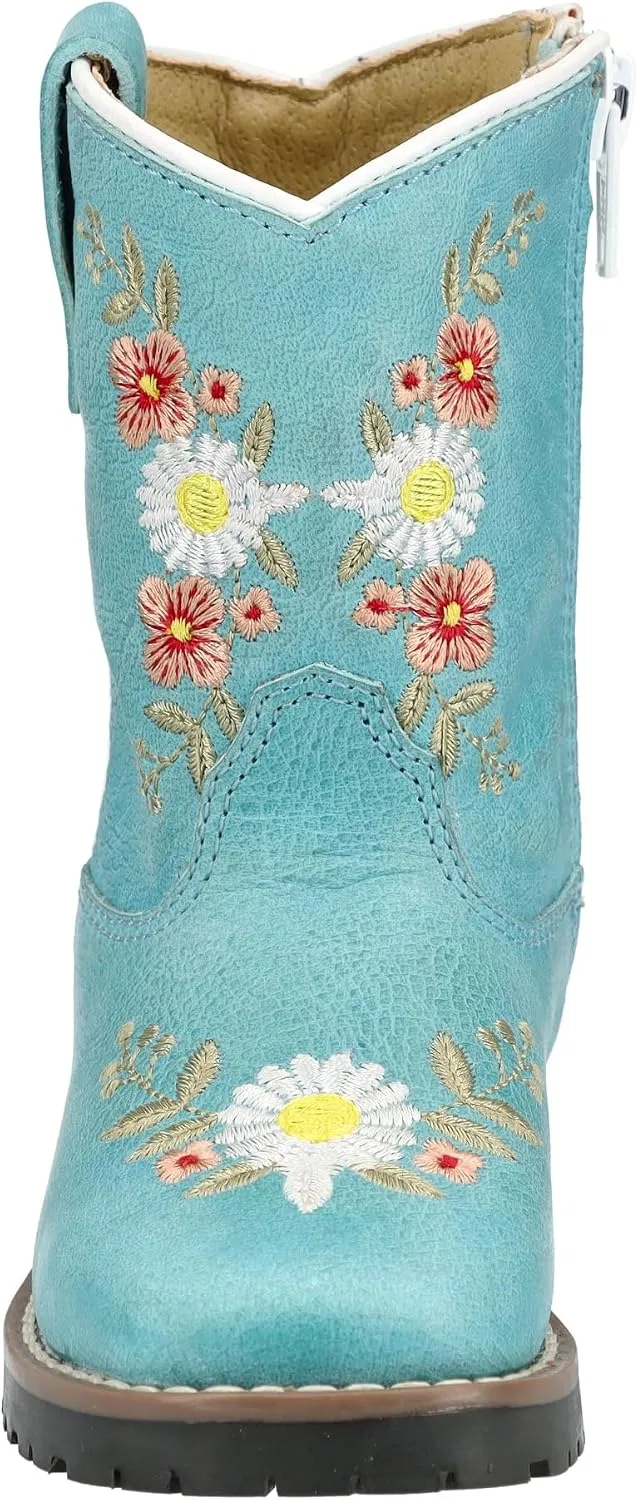 Детские сапоги для девочек с квадратным носком Smoky Mountain Boots, Turquoise — фото 2