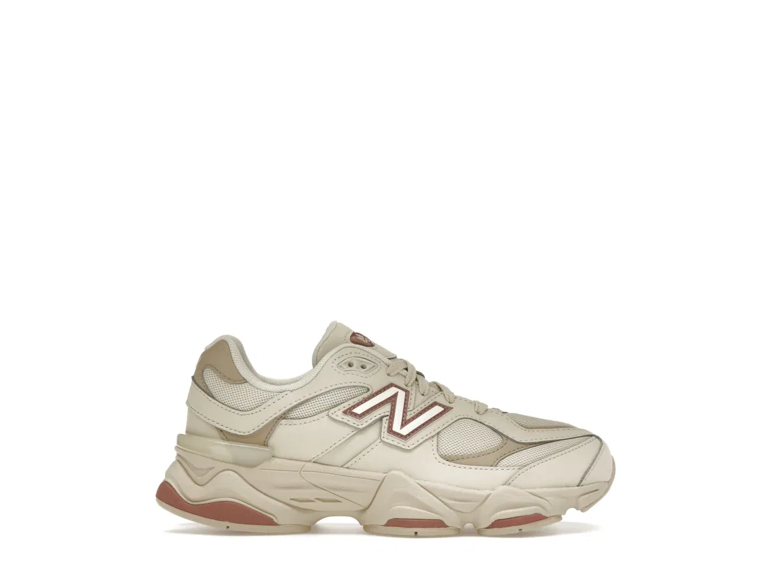 Детские кроссовки Lifestyle с мягкой амортизацией New Balance 9060, Bone/Maroon