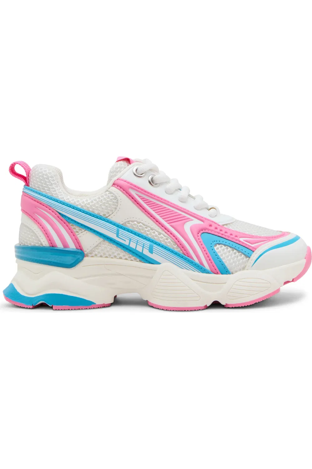 Детские кроссовки на шнуровке Jsped Steve Madden, розовый/синий — фото 2