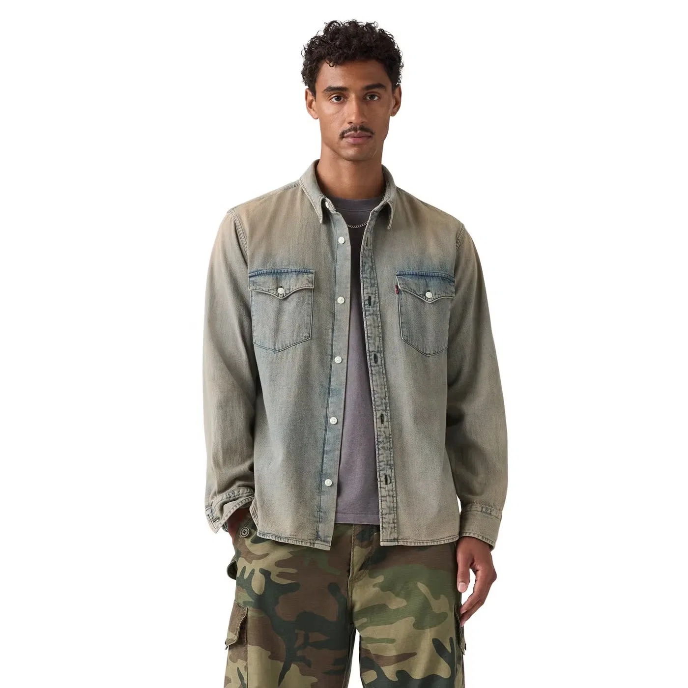 Футболка с принтом Western crew neck Levi'S, индиго