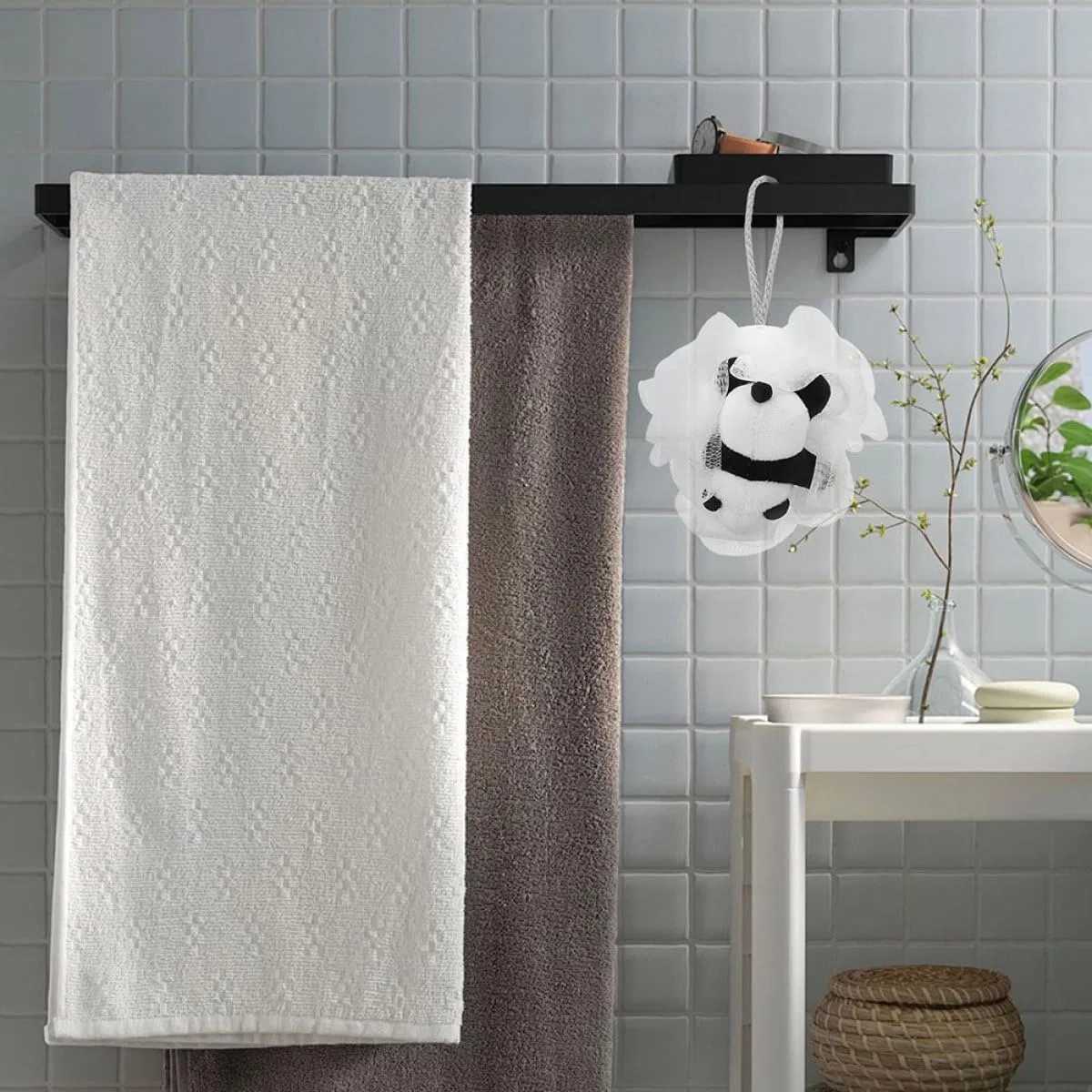 Мочалка для ванны из сетки, 2 шт, Panda, CALLARON, мультиколор — фото 4
