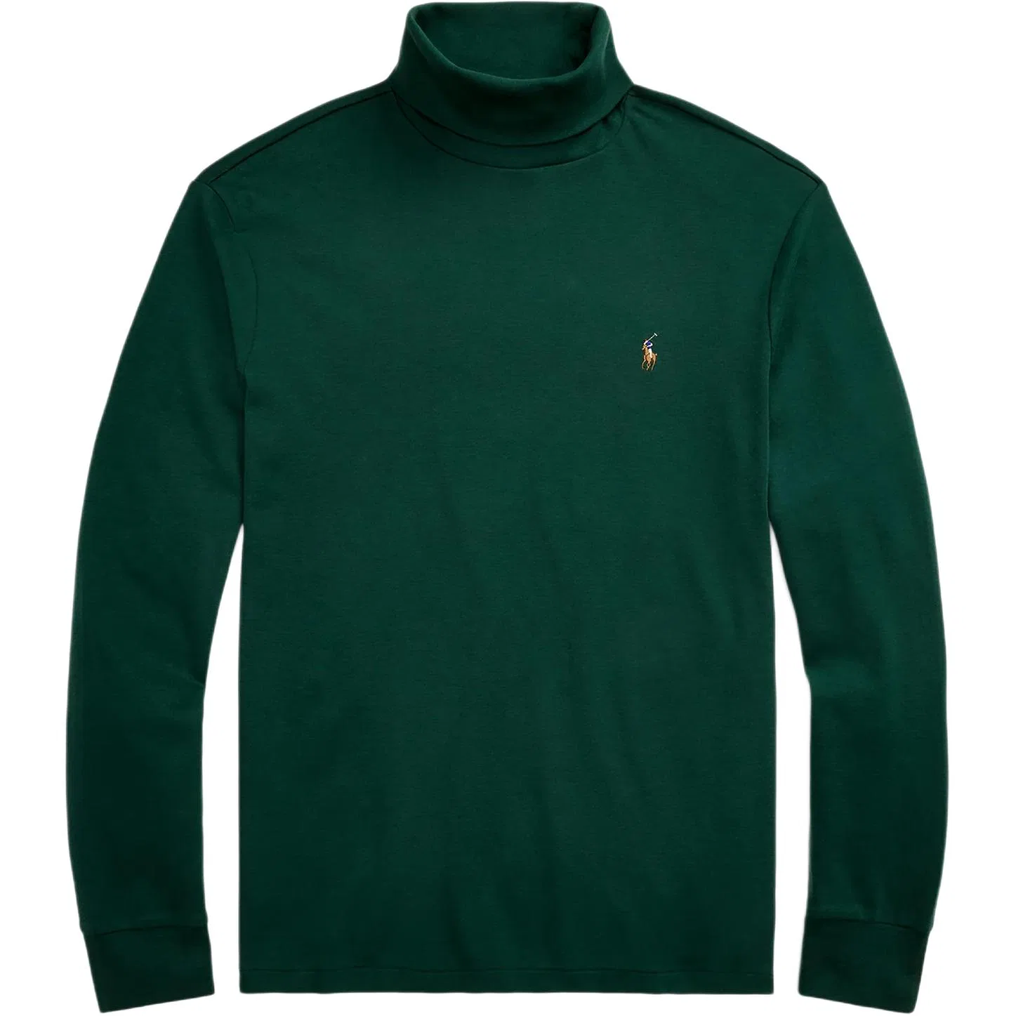 Свитер мужской с высоким воротником, зеленый, Polo Ralph Lauren, Green