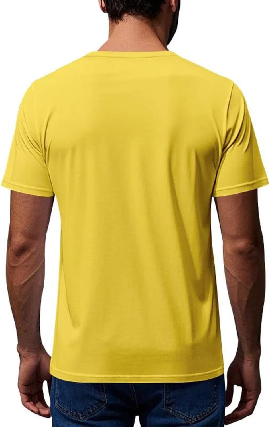 Мужская футболка с быстрым высыханием Athletic Lightweight Tee, Yellow — фото 4