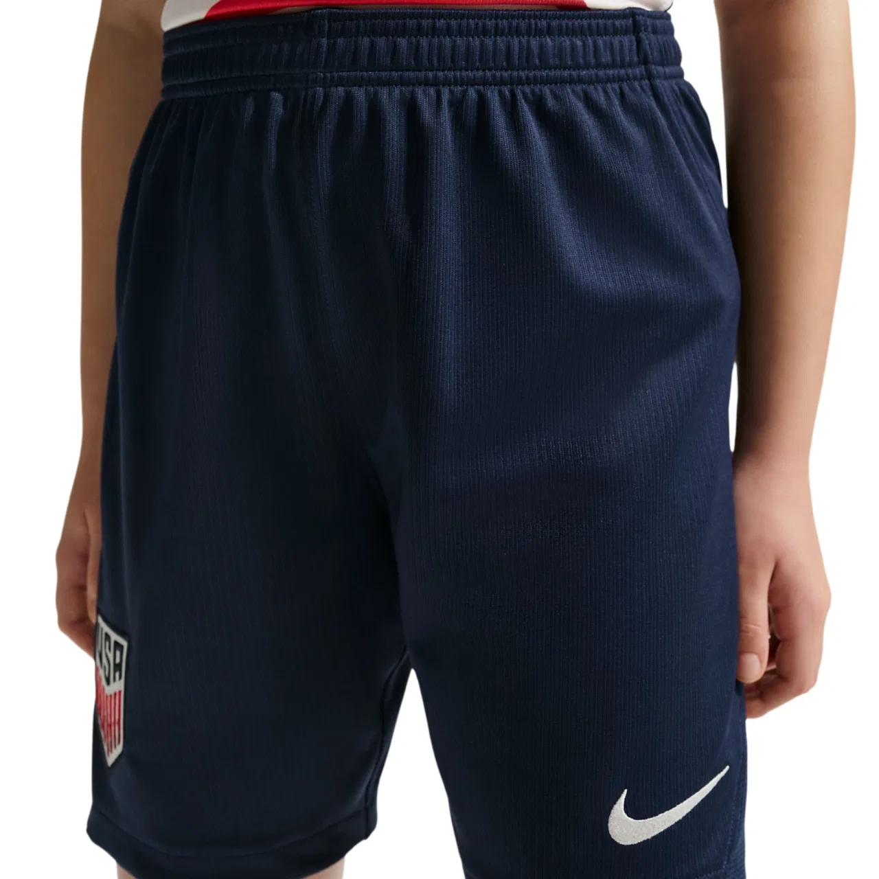 Детские шорты с принтом Nike Dri-FIT USA Stadium, Nike, White/Navy — фото 3
