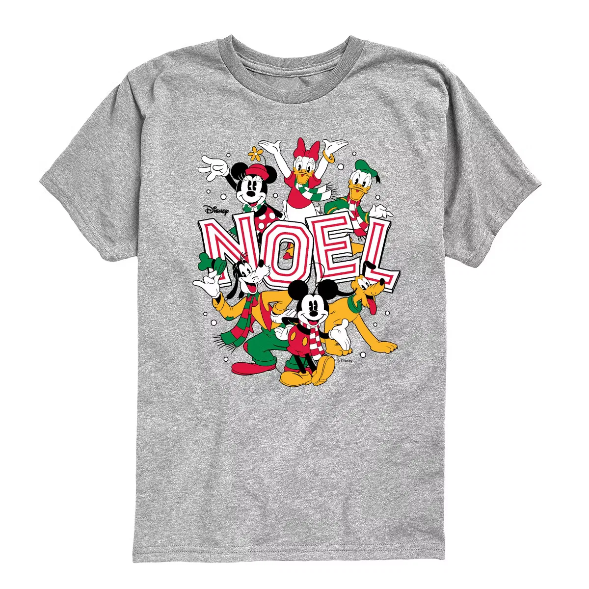 Футболка с коротким рукавом с принтом Noel Disney, athletic heather