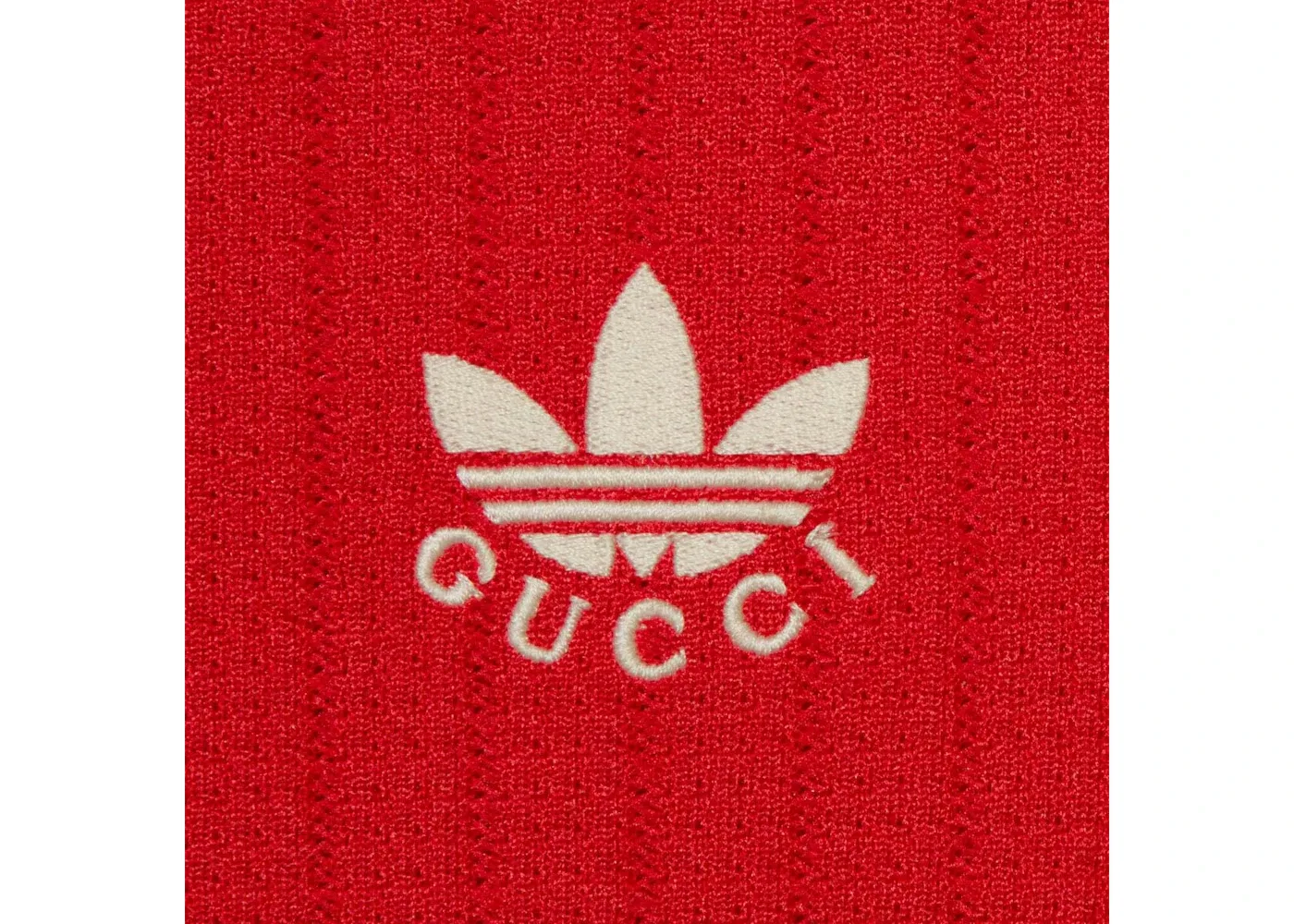 Мужская футболка с принтом Gucci x Adidas Jersey T-shirt Gucci, Red — фото 2