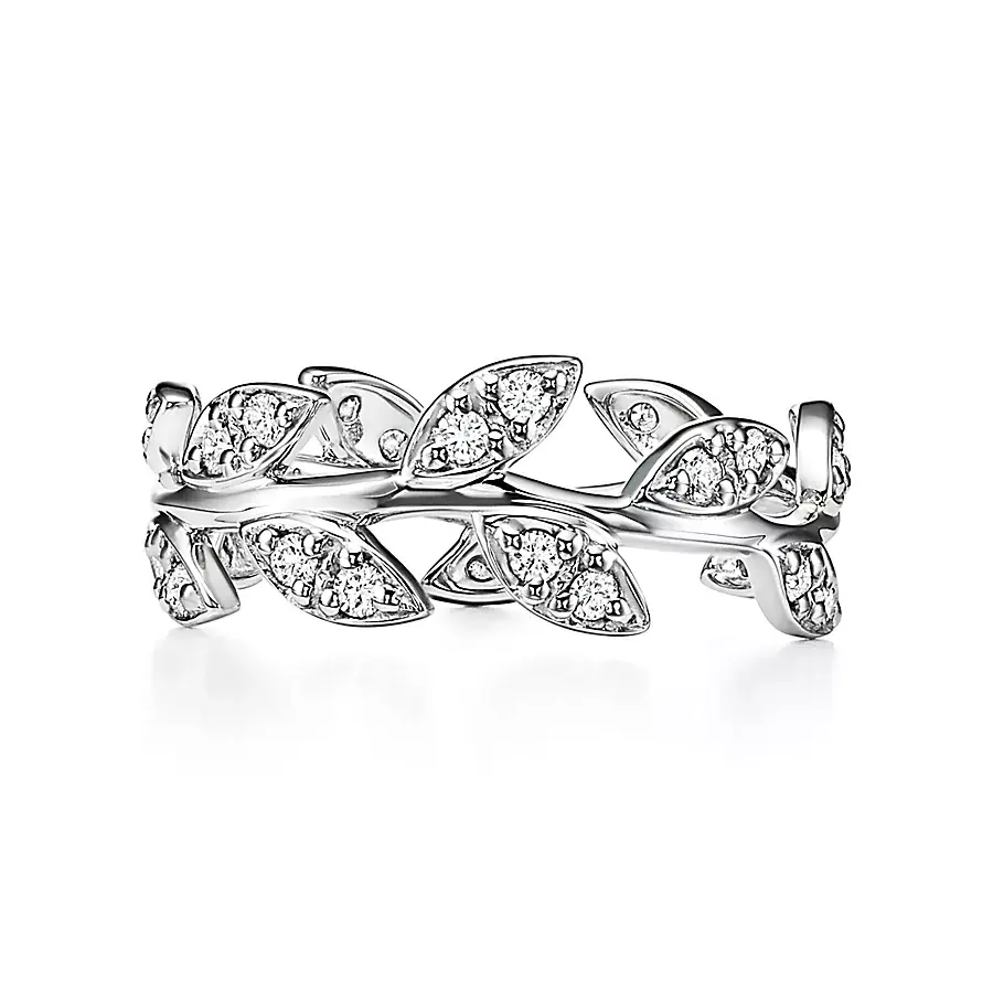 

Кольцо Tiffany & Co. x Paloma Picasso Olive Leaf, белое золото/бриллиант