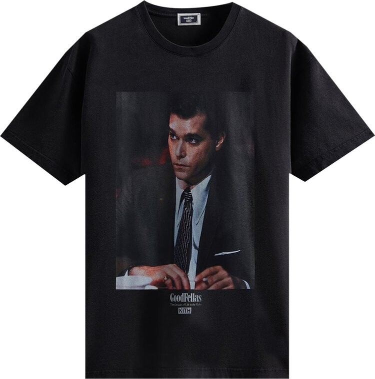 

Футболка Kith For Goodfellas Henry Hill Vintage Tee 'Black', черный