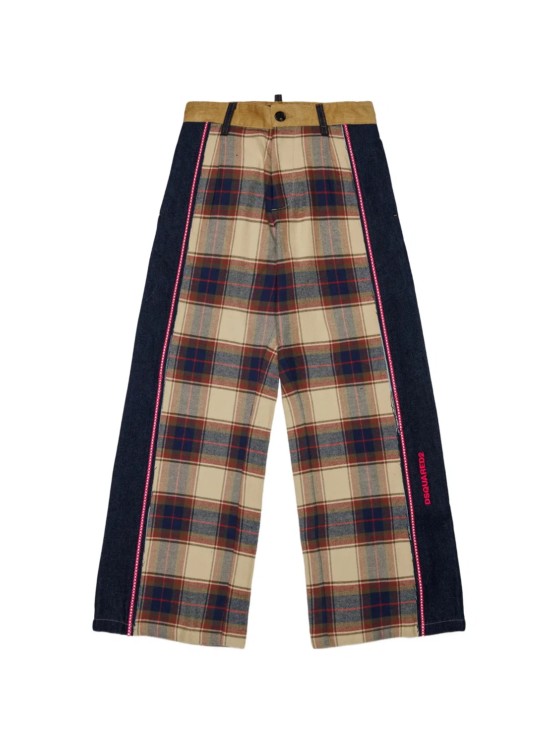 Брюки с панелями из хлопка, синие DSQUARED2, синий