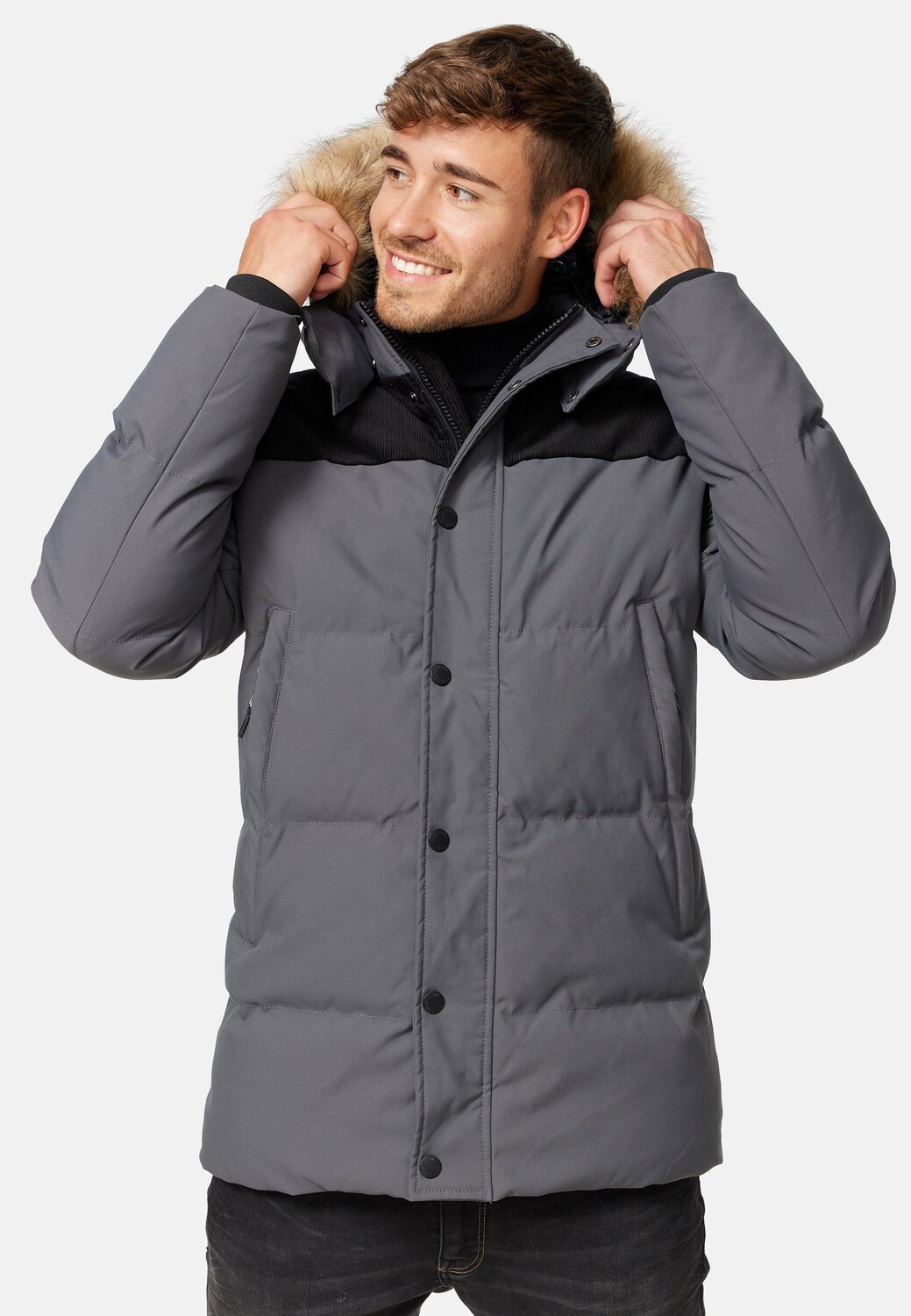 

Пальто зимнее Indicode Jeans, серый