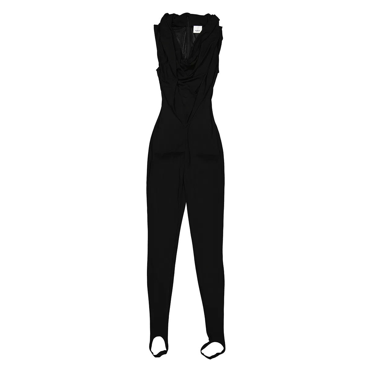 Комплект женский с комбинезоном-джодпури Burberry Ladies Black Shawl Neck Crepe Jersey Jumpsuit, Black — фото 4