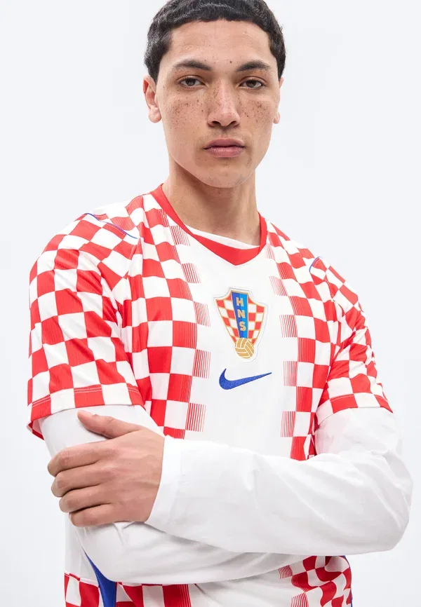 Футболка с быстросохнущей тканью Croatia 2026 home, Nike Performance, Net — фото 4