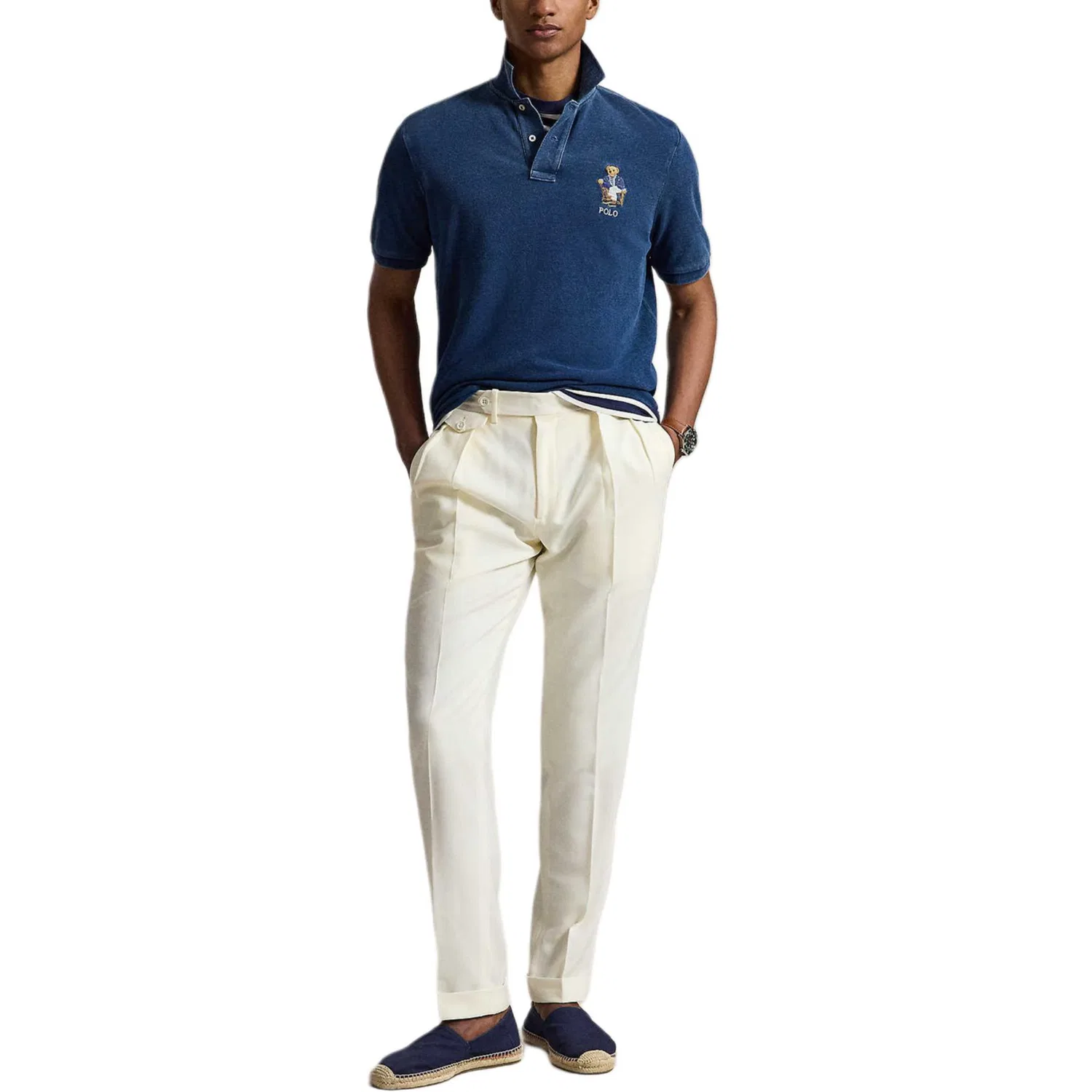 Мужское поло Indigo Polo Ralph Lauren — фото 4
