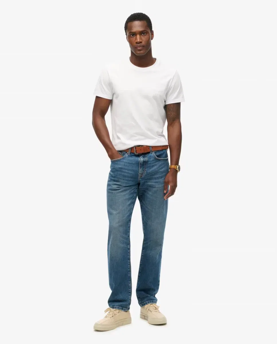 Мужские джинсы slim straight винтажные Superdry, Синий