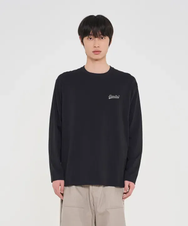 Лонгслив базовый Superdry, черный