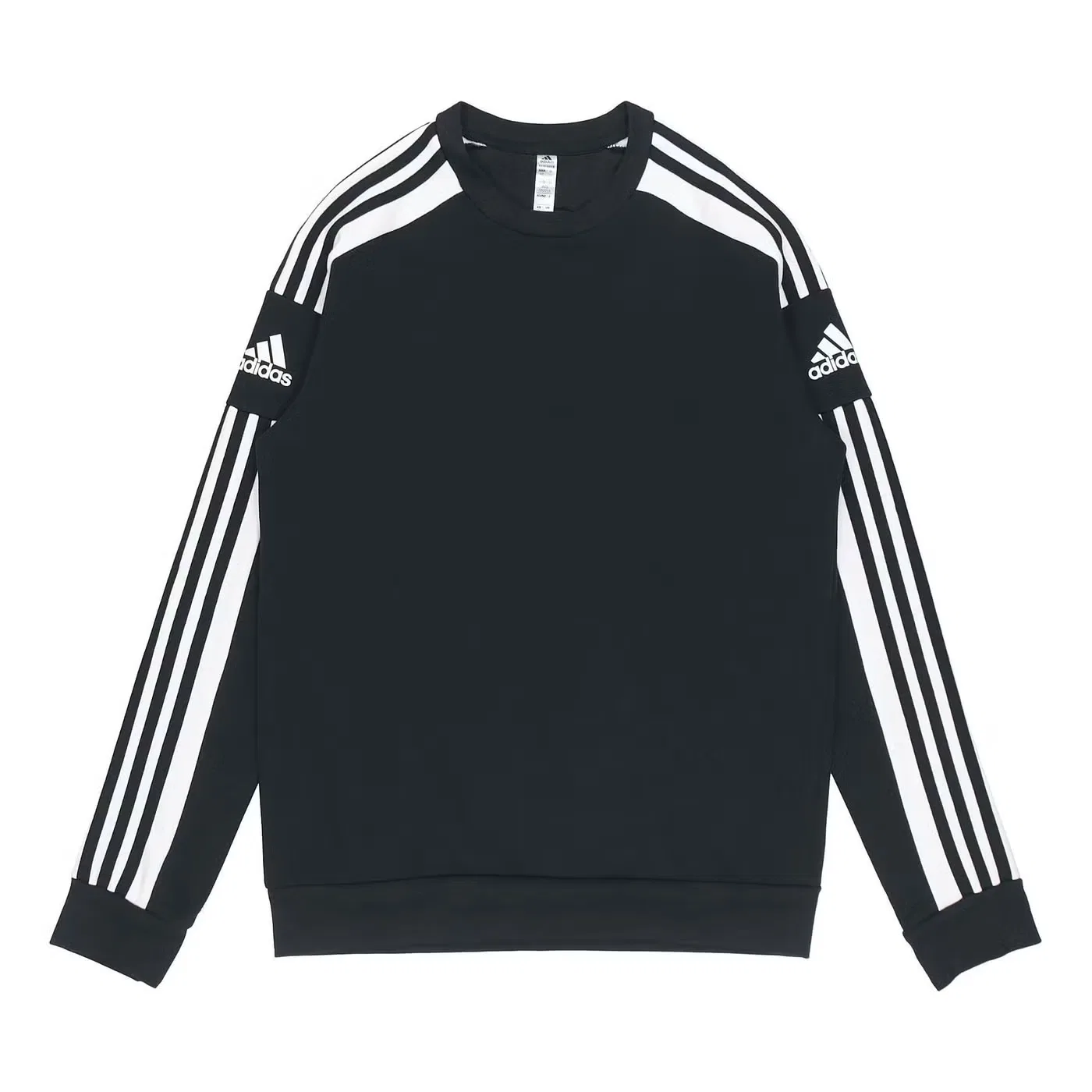 Пуловер с длинным рукавом с круглым вырезом Adidas, черный