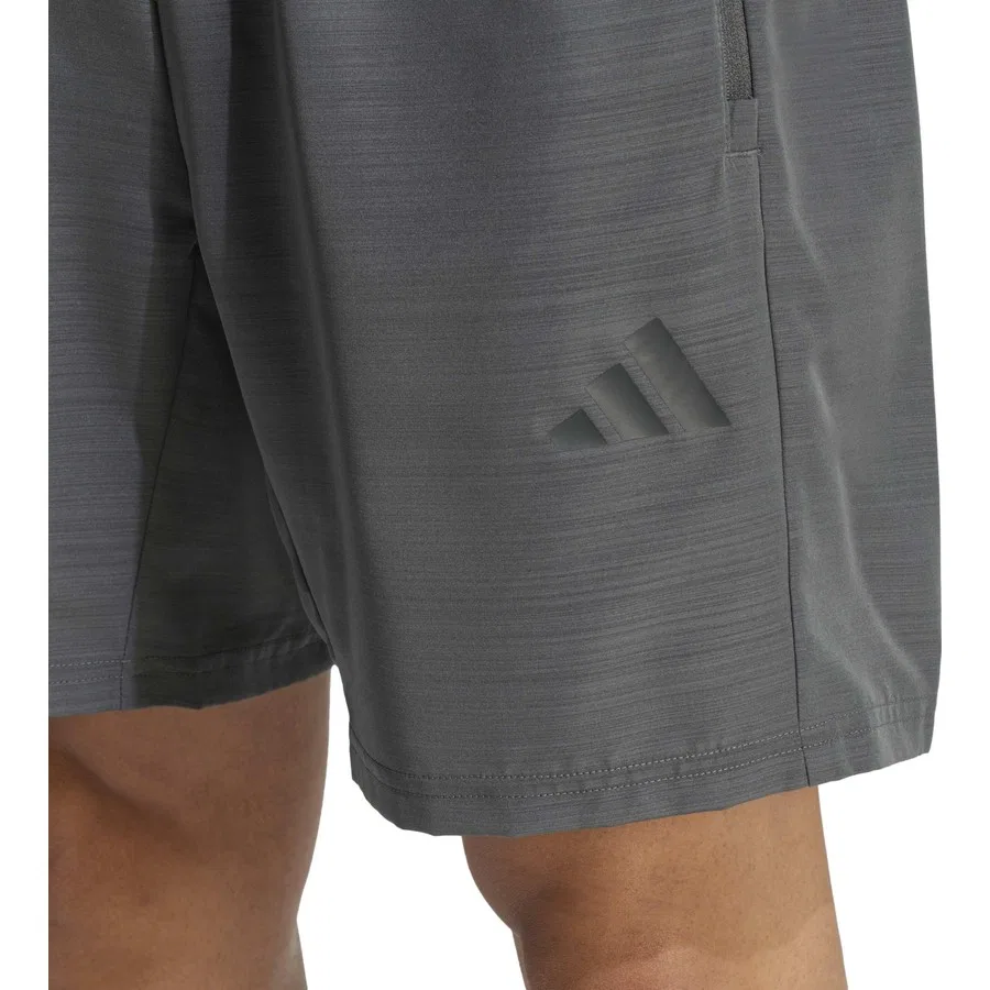 Шорты спортивные с длиной 7 дюймов We Base Bl Sho 7" adidas, Серо-бело-черный — фото 4
