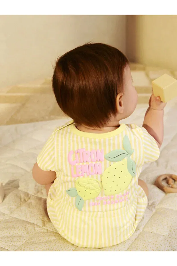 Детский комбинезон для девочек с длинным рукавом хлопковый Next Baby, Sarı