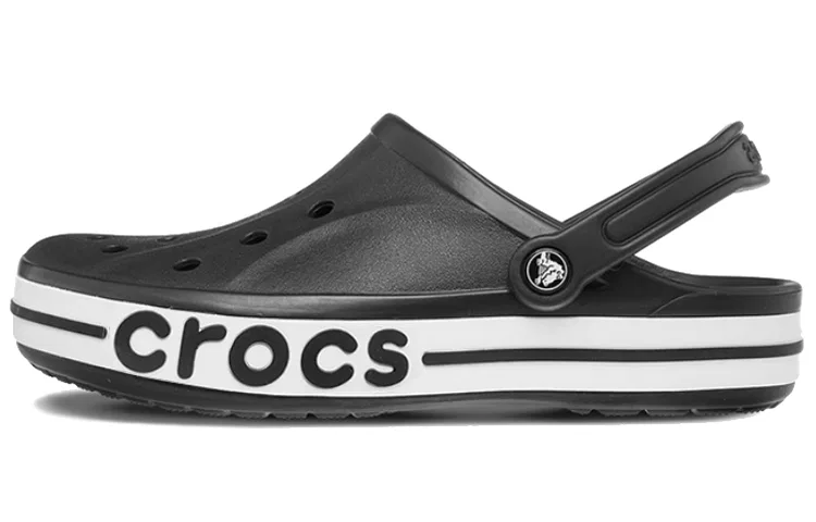 Детские сабо-клоги с регулируемой пяткой Bayaband Crocs, Black Floral Size — фото 3