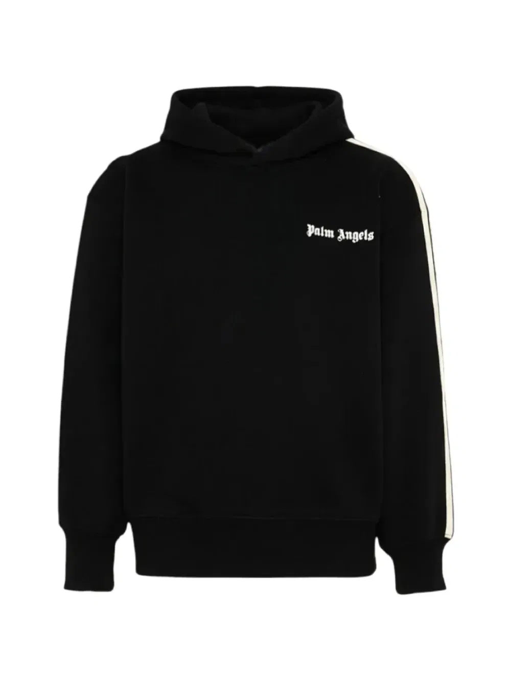 Худи с боковыми полосками и логотипом Palm Angels Kids, черный