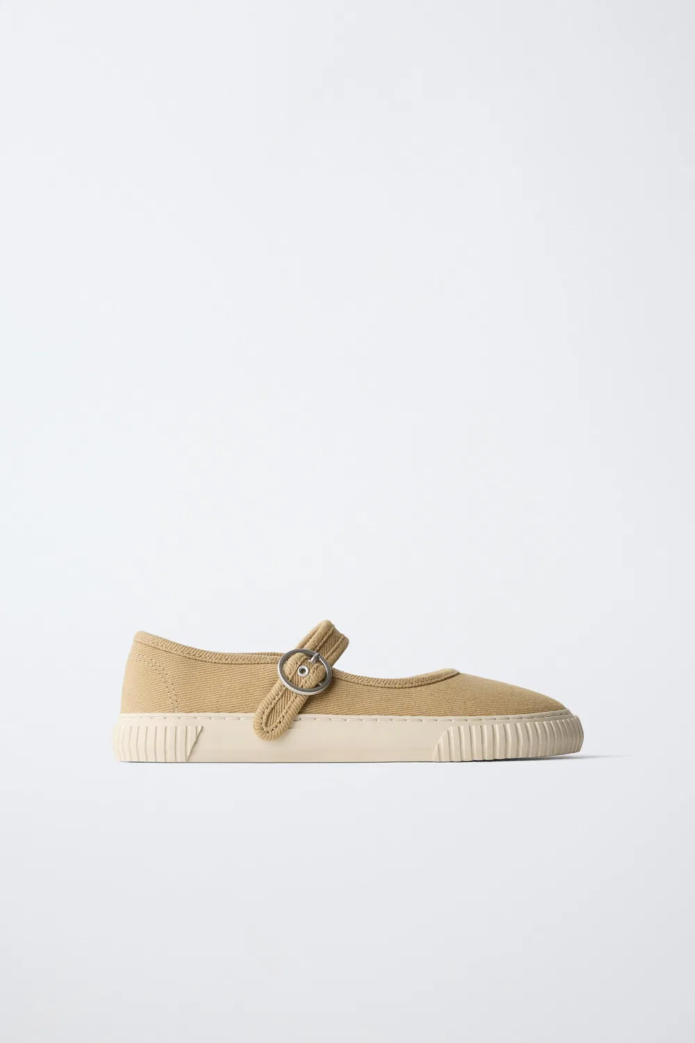 Спортивные балетки босиком ZARA, Ecru White