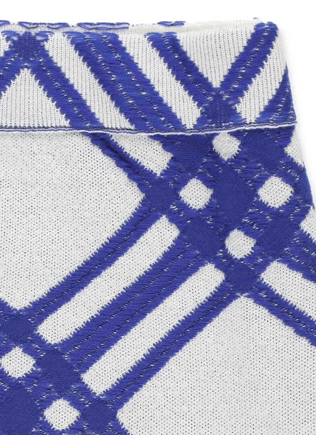 Юбка шерстяная в клетку Laura Knit Check Burberry, Salt Ip Check — фото 3