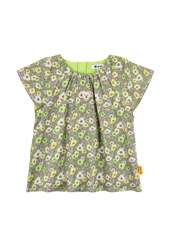 Блузка с цветочным принтом Kurzarm gefuttert - blouse Steiff, sap green, зеленый