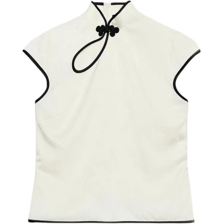 Женская футболка с воротником-стойкой Frosted White ZARA, Frosted White