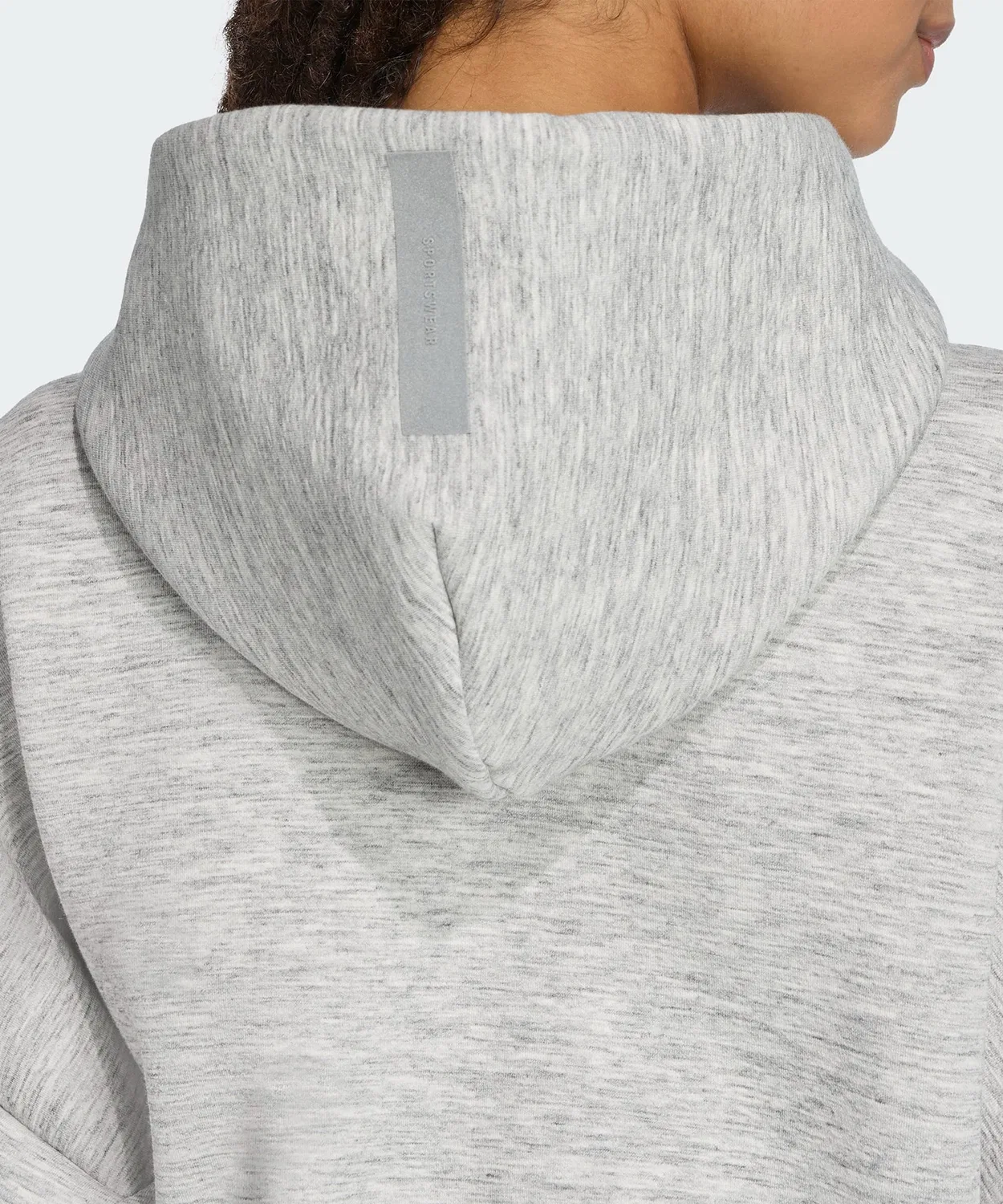 Женский худи с длинным рукавомZ.N.E. Premium Full Zip Adidas, Grey — фото 4