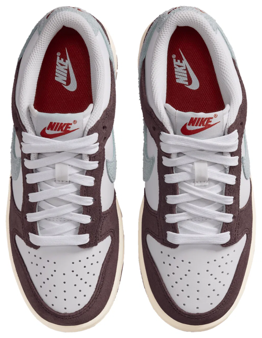 Кроссовки для мальчиков Dunk Low SE 1 Nike, цвет White/Glacier Blue/Burgundy Ash — фото 4