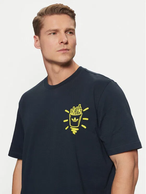 Футболка loose fit Street B Adidas, темно-синий — фото 4